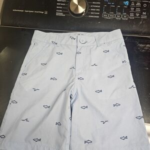 Cat & Jack Sz 10 Light Blue Shark Print Shorts